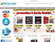 Tablet Screenshot of manialinker.com